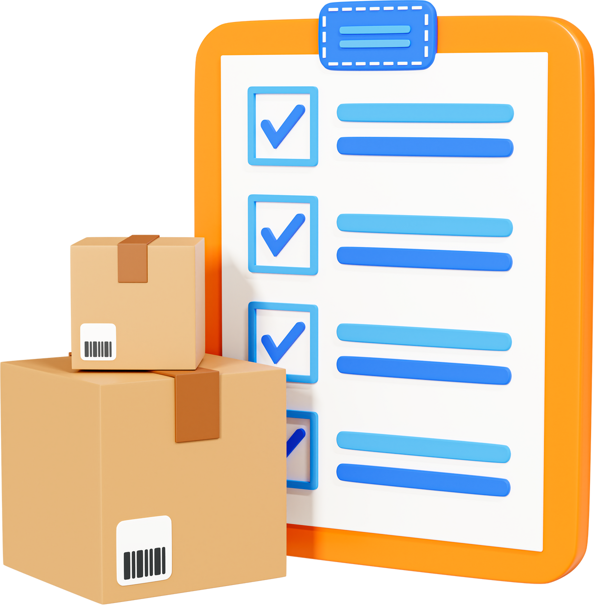 List of delivered packages